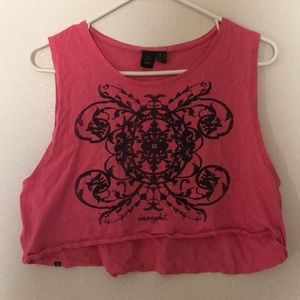 Pink crop top
